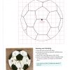 Soccer ball wall clock pattern