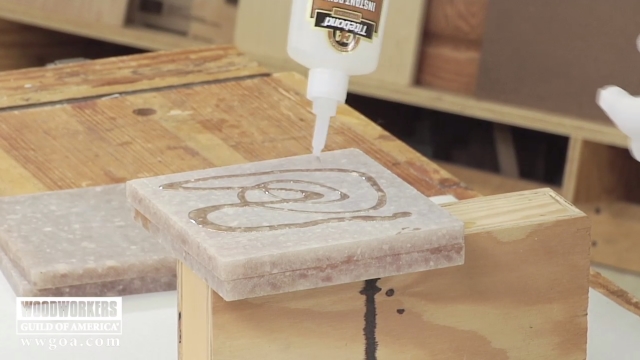 Gluing Countertop Material for Turning