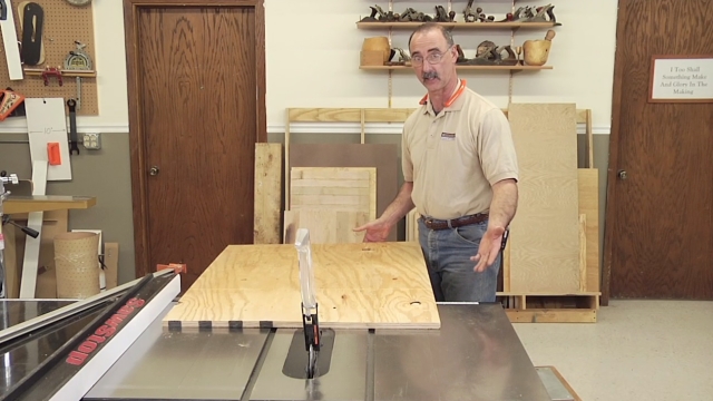 Table Saw Tips - Handling Large Pieces