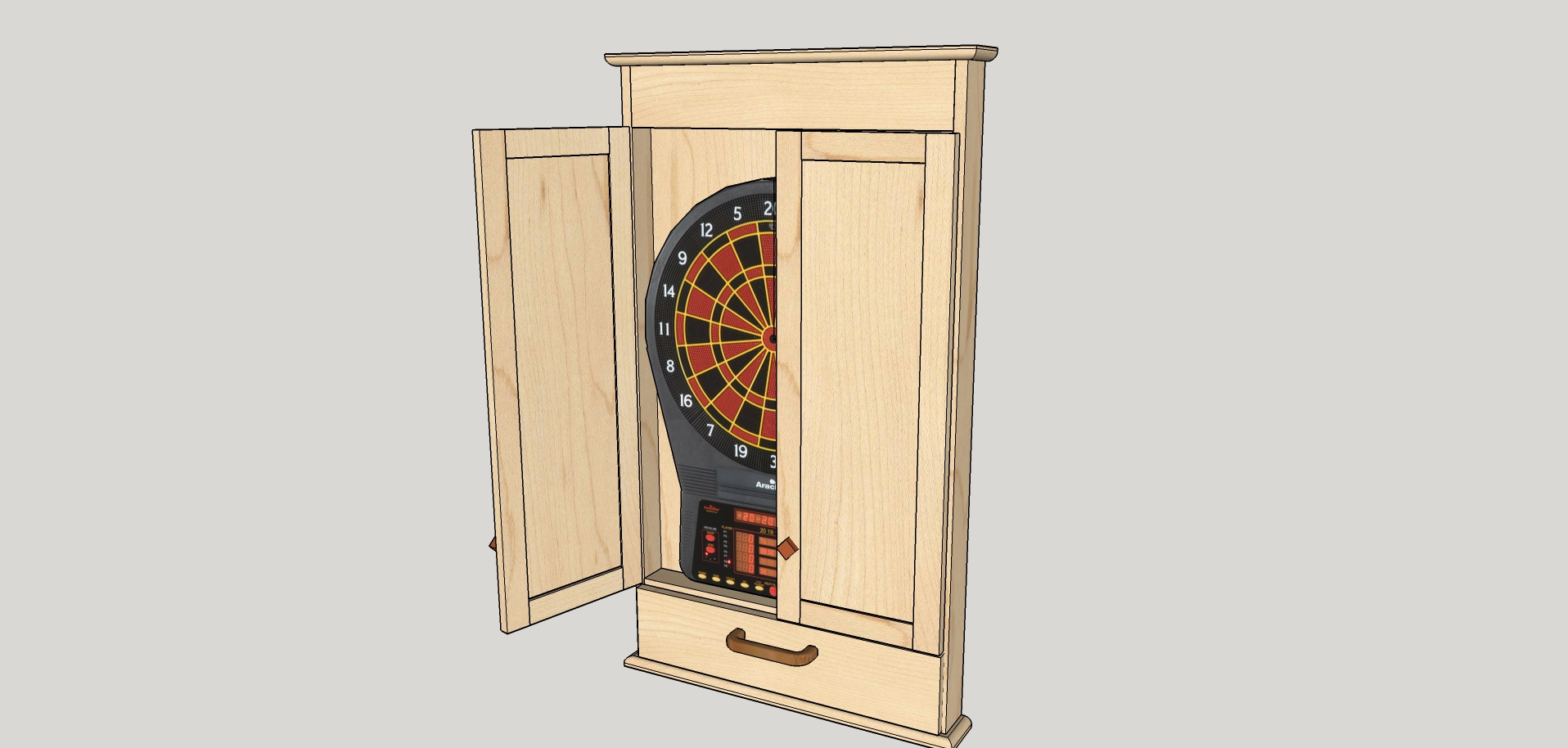 DIY Dartboard Cabinet