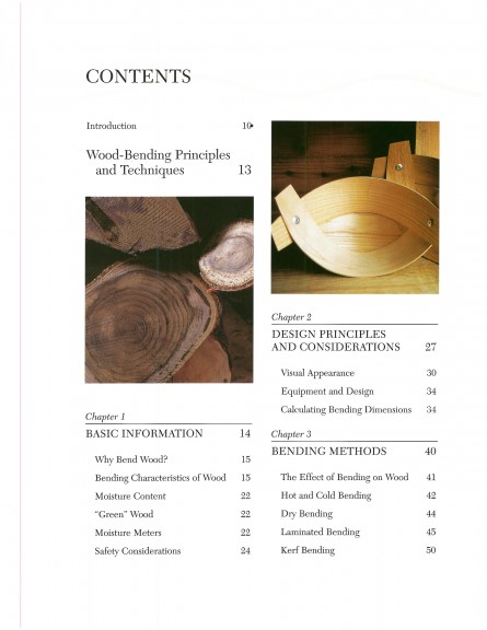 Wood Bender's Handbook Contents