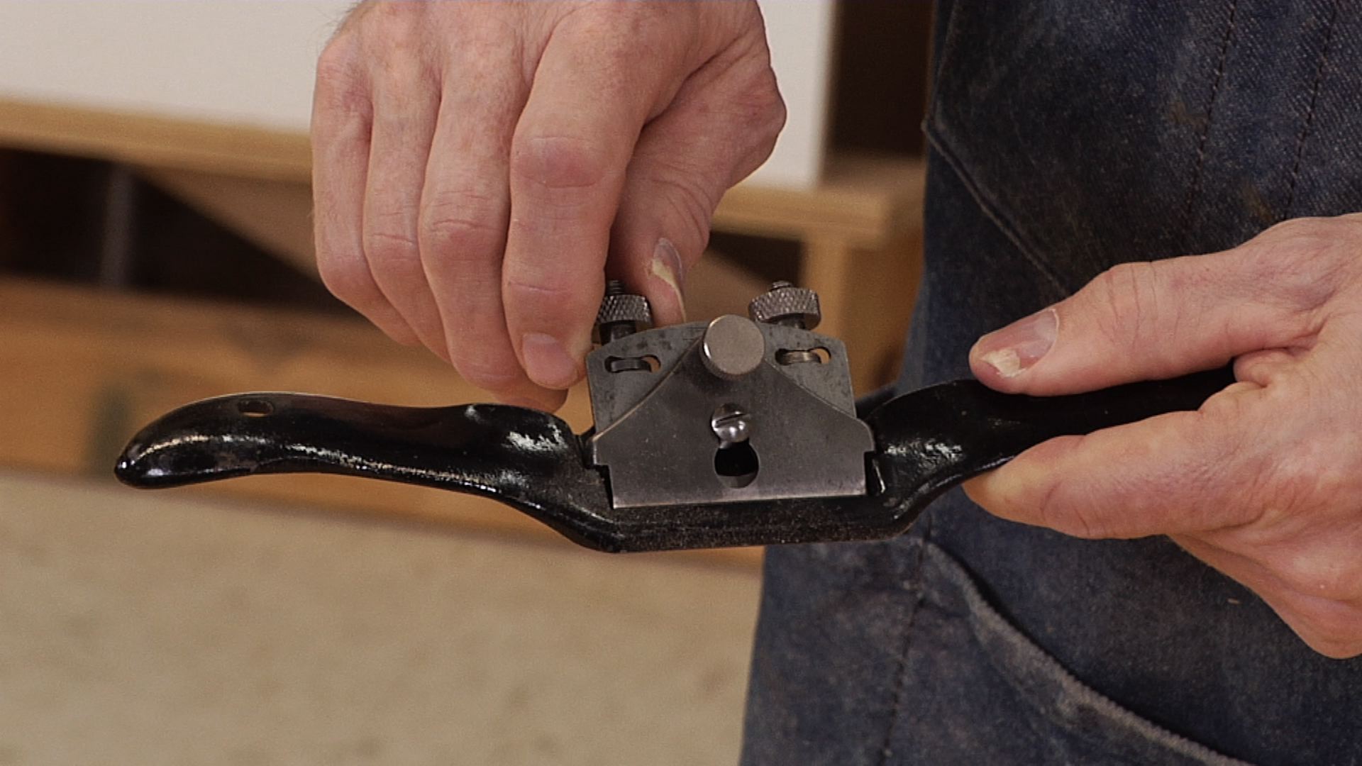 Setting up a spokeshave