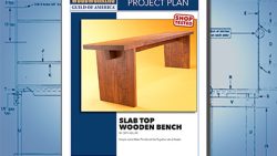 Slap Top Wooden Bench Plan