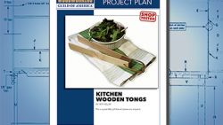 Kitchen Wooden Tongs Plan