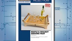 Maple and walnut serving tray plan