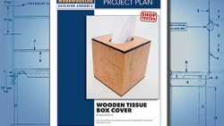 Wooden tissue cover box