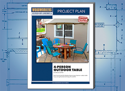4-Person Outdoor Table Plans