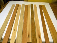 Long slats of wood