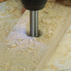 Drilling into wood