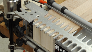 Porter Cable Dovetail Jig: Set up For Through Dovetails