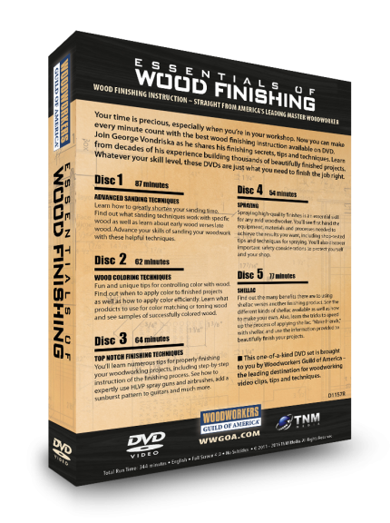 Essentials of wood finishing DVD set