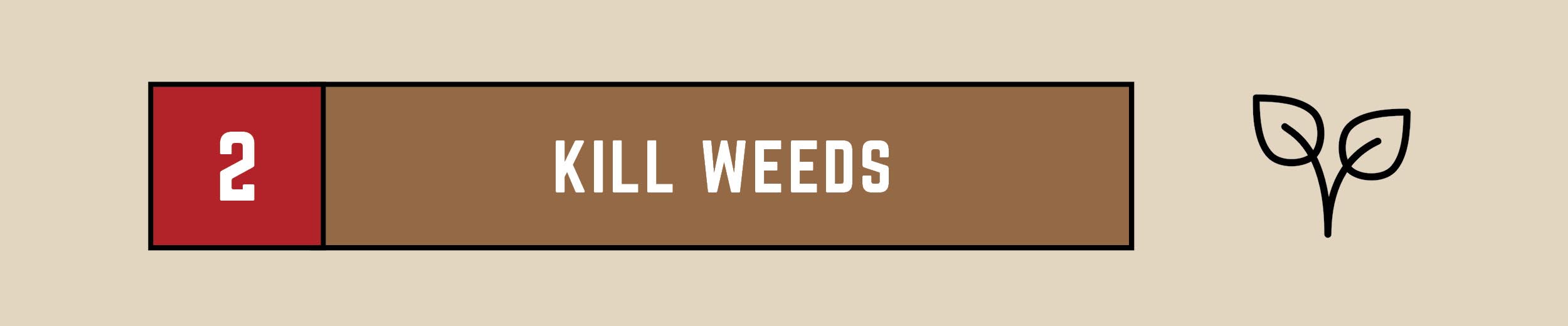 kill weeds text