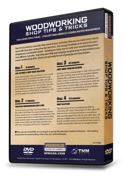Woodworking shop tips and tricks DVD