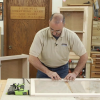 Man creating a wood frame