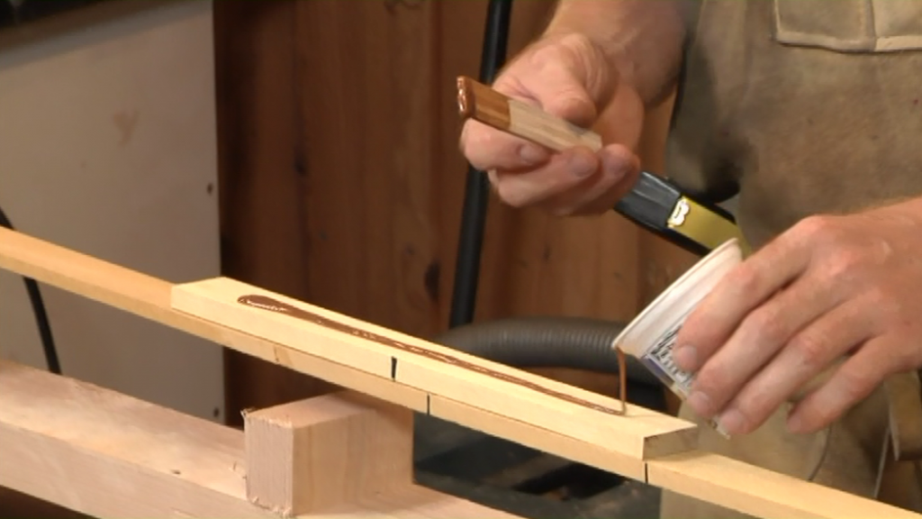Staining wood