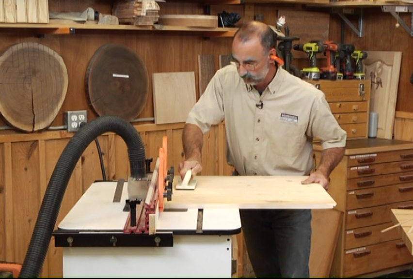 Man using a table saw