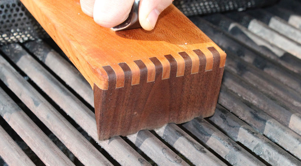 wooden grill scraper