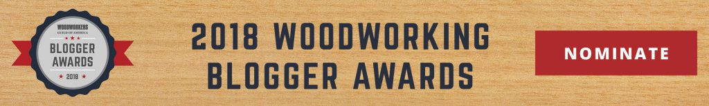 woodworking blogger awards banner