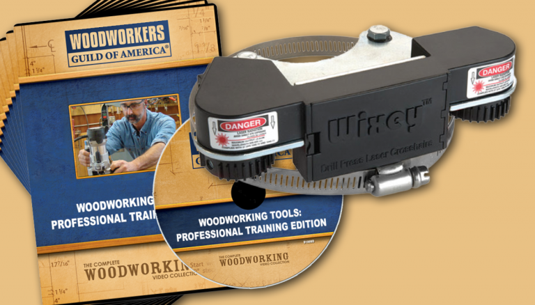 Woodworking Tools: Training Edition 10-DVD Set + FREE Drill Press Laser