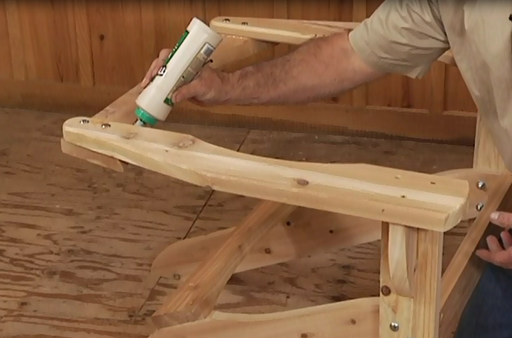 Gluing Adirondack chair