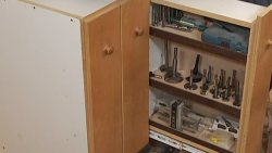 Cabinet with tools