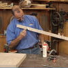 Adding glue to a wood piece
