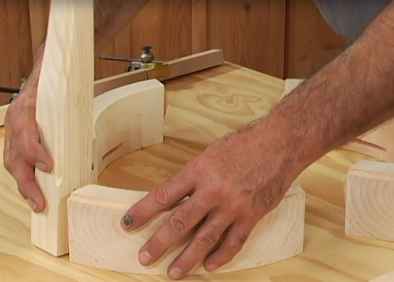 Making a round stool