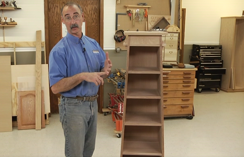 Wooden bookshelf