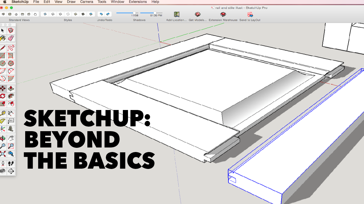 Sketchup Beyond The Basics Class DVD WoodWorkers Guild Of America