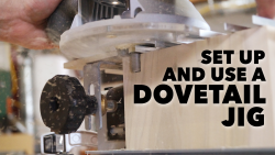 Setting up a dovetail jig