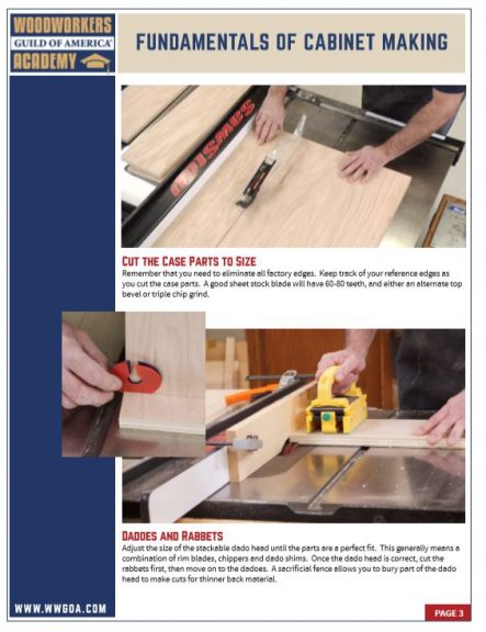 Fundamentals of Cabinet Making Article