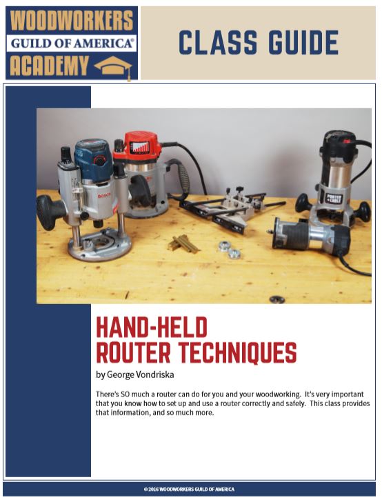 Hand-held router techniques class guide