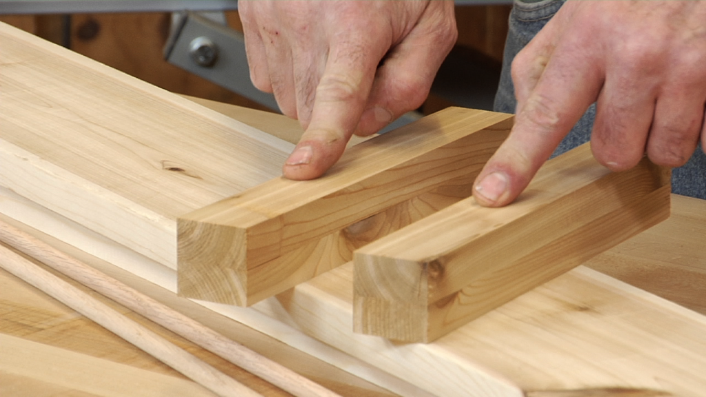 Two wood pieces