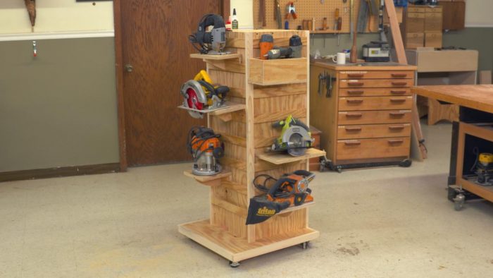 Wooden wood working tool holder