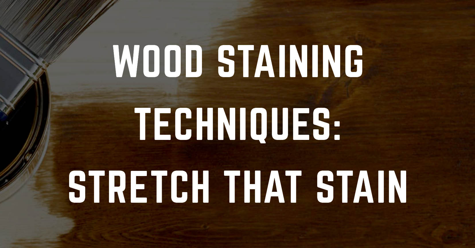 wood staining techniques text