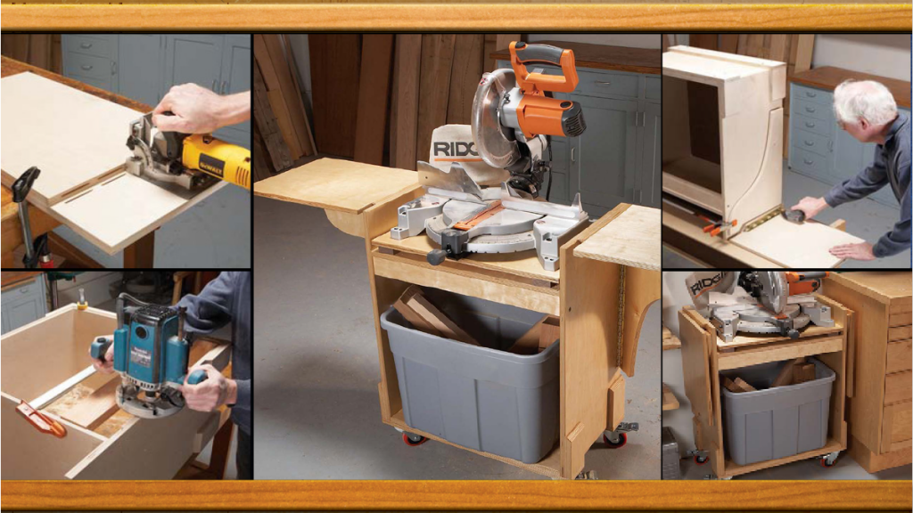 Compact miter saw stand
