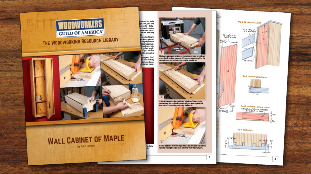 Wall Cabinet of Maple Plans