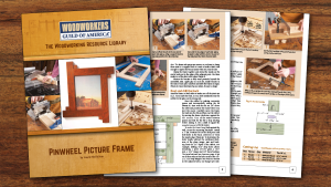 Pinwheel picture frame plans