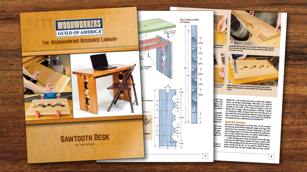 Sawtooth desk project book