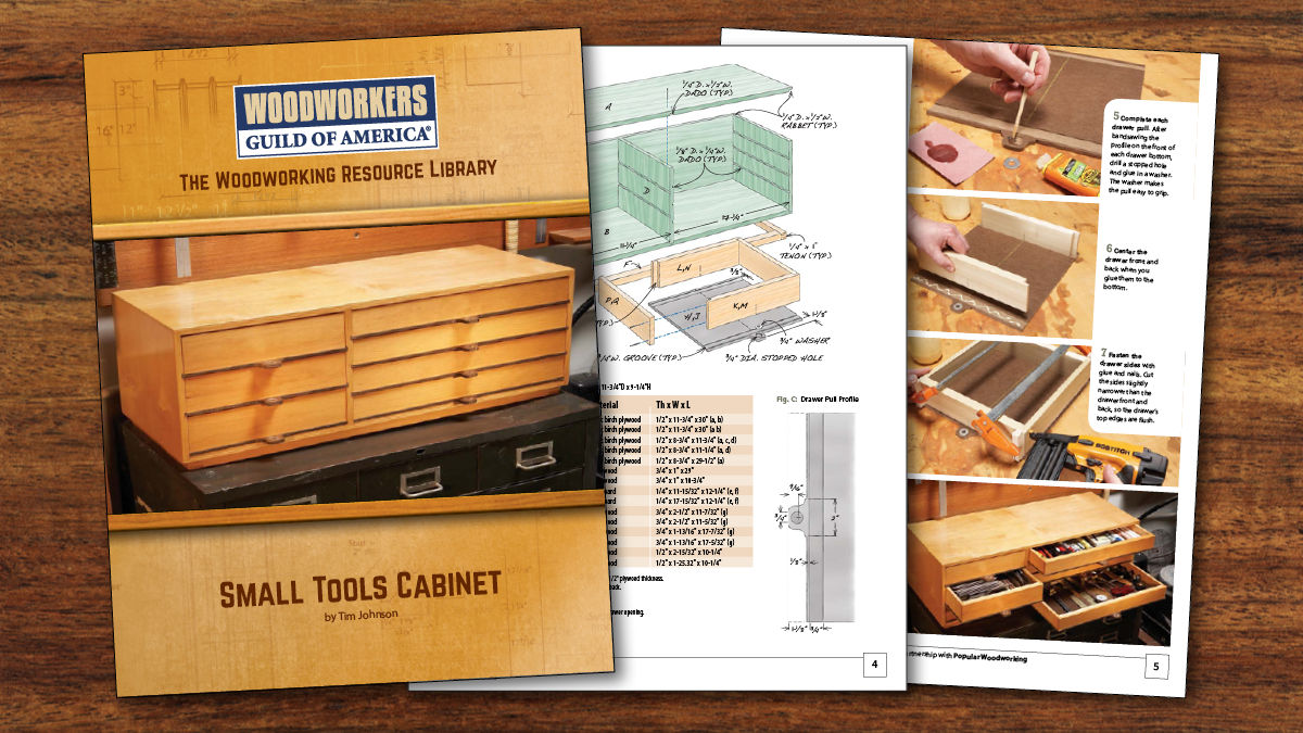 Small Tools Cabinet Plan  WoodWorkers Guild of America