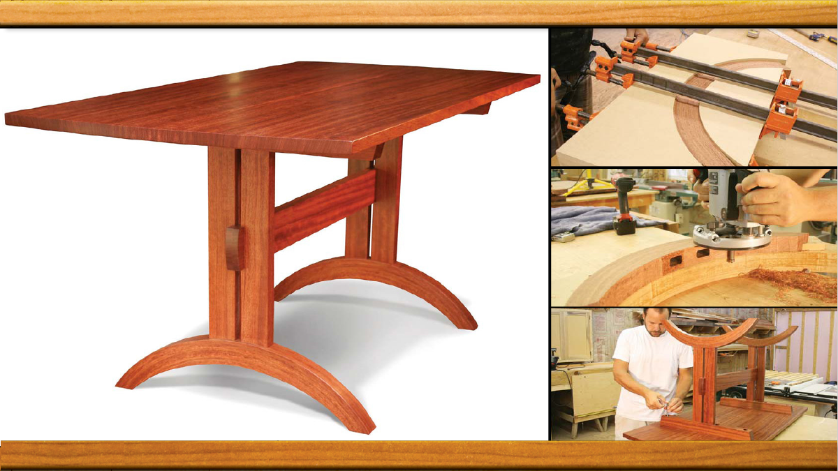 Trestle-Style Dining Table Plan | WoodWorkers Guild of America