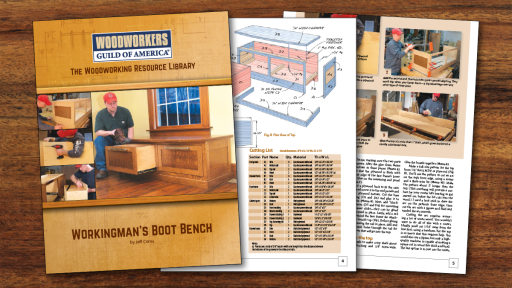 Boot Bench Plans