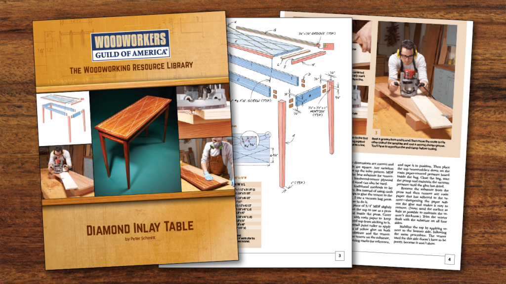 Diamond Inlay Table Plans