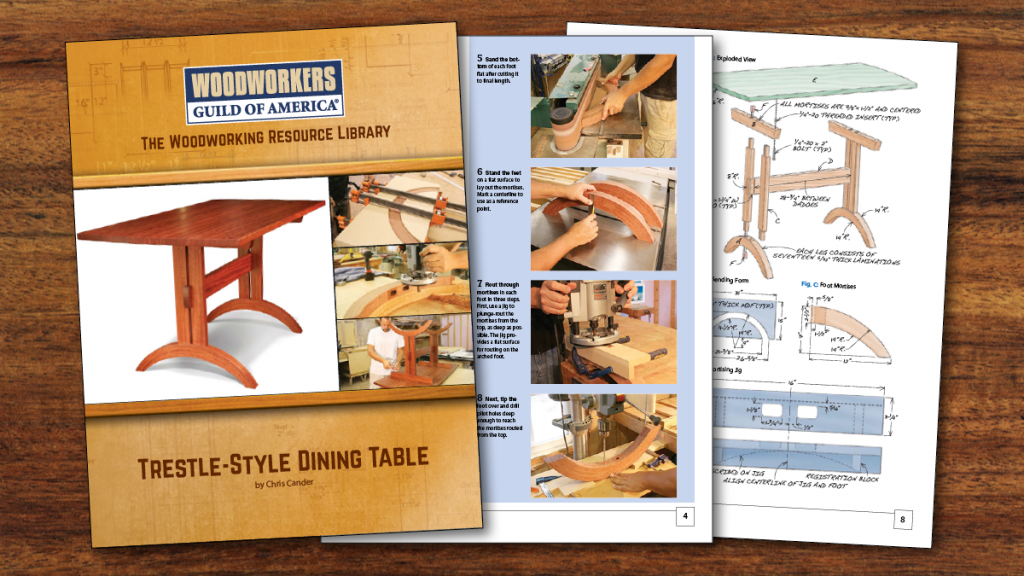 Trestle-style dining table project