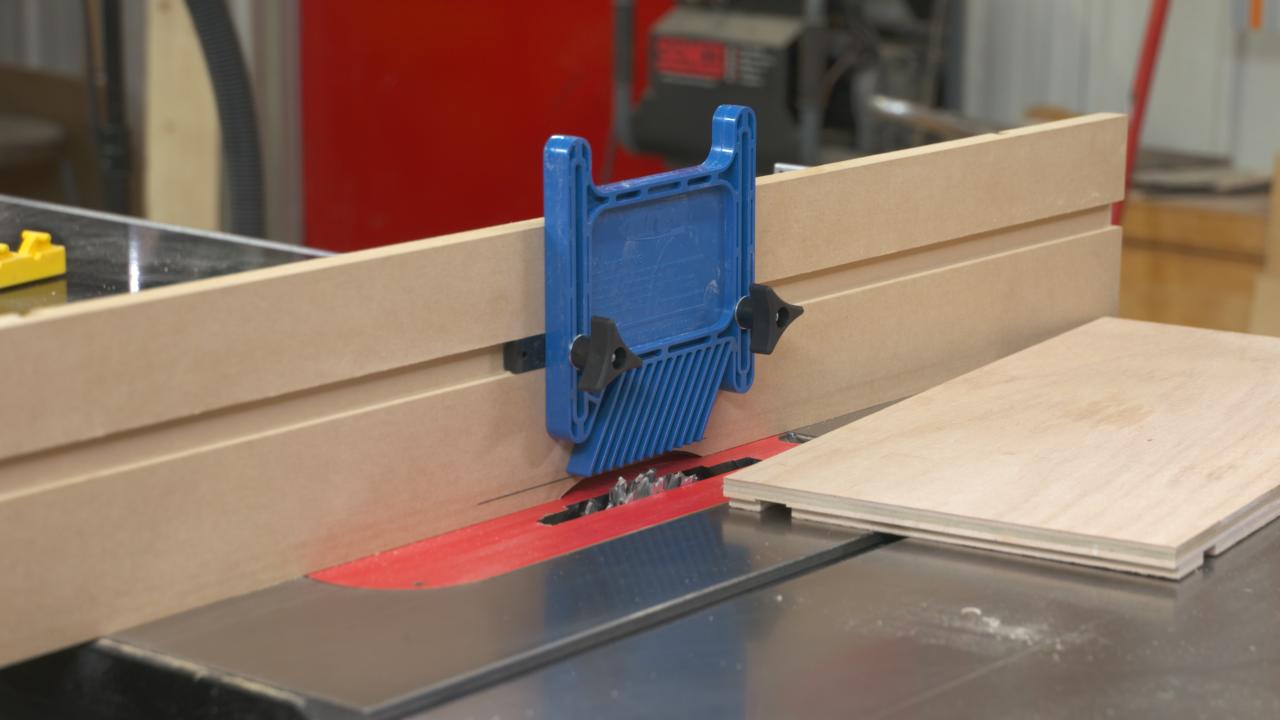 Session 1: Table Saw Sacrificial Fence