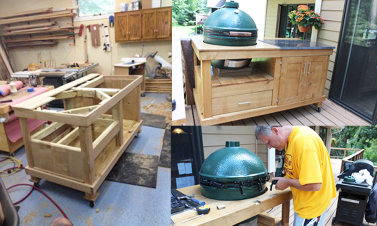 Big Green Egg Cart