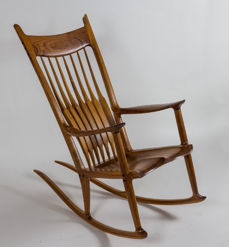 wooden rocking chair