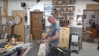 Man wood working