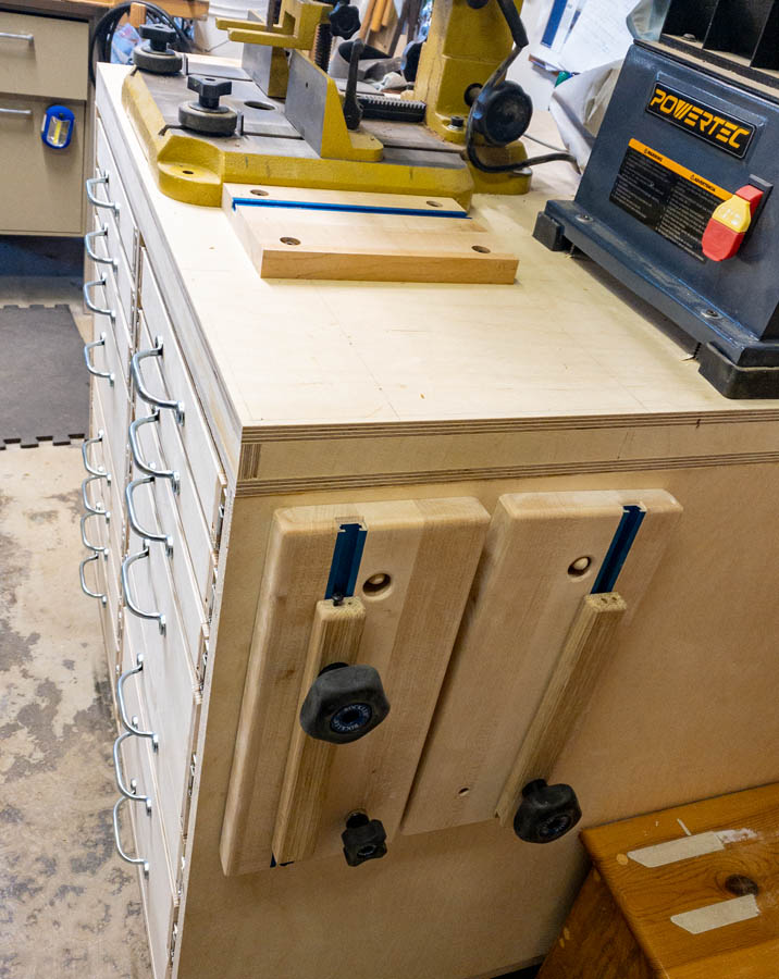 mortise stop system with drawers