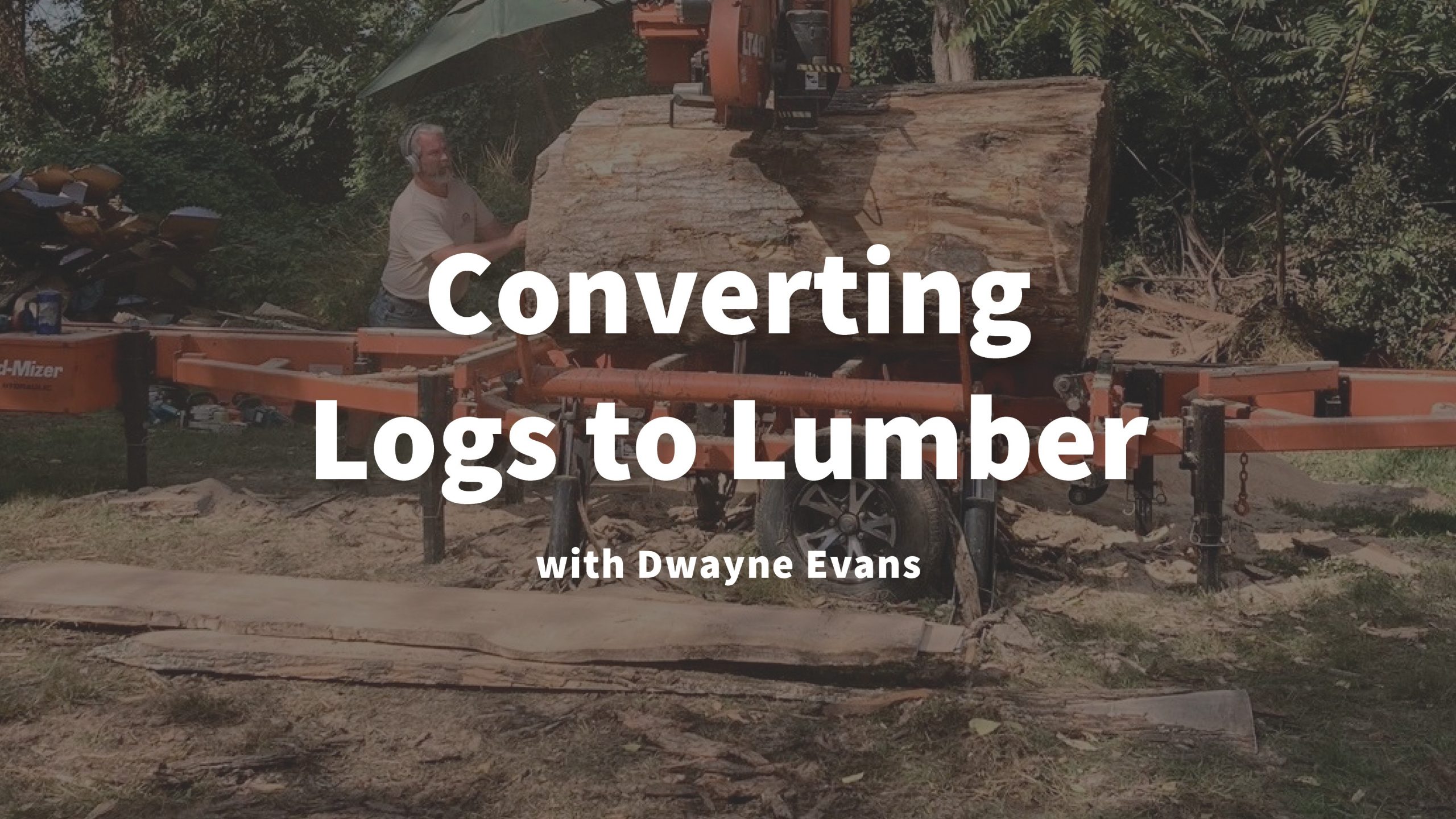 Converting logs to lumber video grab